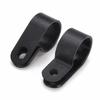 25/50pcs Plastic Cable Clips R-Type Black Hose Fasteners Durables Nylon Clamp Mount Fix Hardware  Fitting Wire Management
