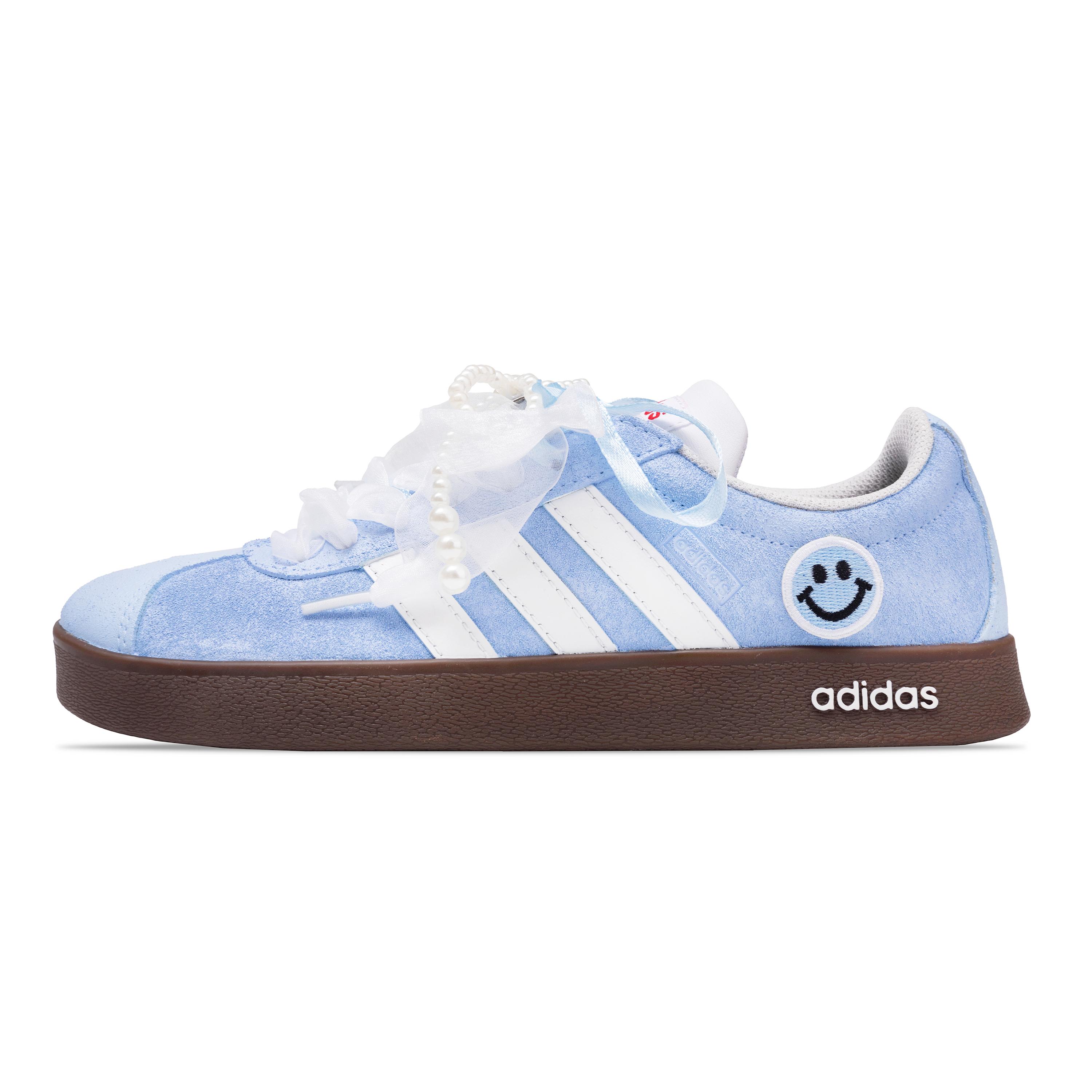 

Adidas VL COURT 2.0 The Sky Is Full Of Shadows Slip Resistant Abrasion Resistant Low top Skateboard Shoes Unisex JS3003(Team717-) 36⅔