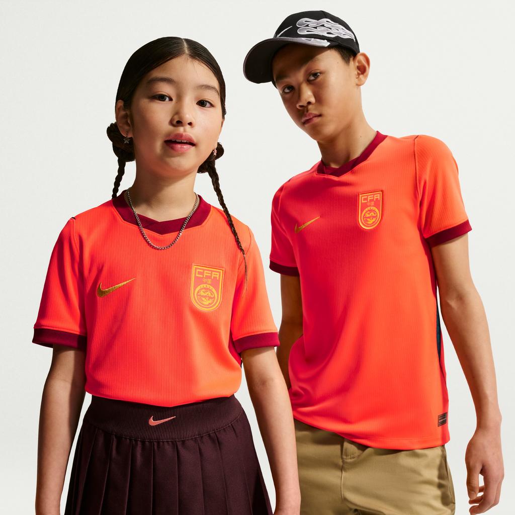 Nike 2026 Season Chinese Team Big Size Quick-Drying Football Jersey for Boys and Girls - Comfortable - NIKE IB5106