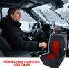 Heated Car Seat Cushion Winter Warmer Automotive Supplies 12V Seat Warmer for Car with 2 Levels for RV Truck Sedan Pickup