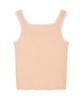 COVERNAT WOMAN Rib Sleeveless Knit Salmon