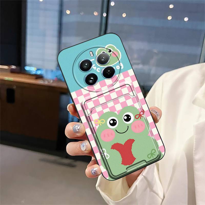 Durable Card Sleeve Phone Case For Realme12 Pro 5G/12Pro+/Extreme Edition Card Slot Full Wrap Protective Anti-knock Cute