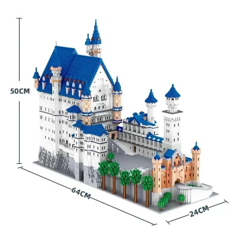 11810 STÜCKE Mini City Schwanensteinburg Bausteine Weltberühmte Architektur Steine Lernspielzeug für Kinder Geschenke