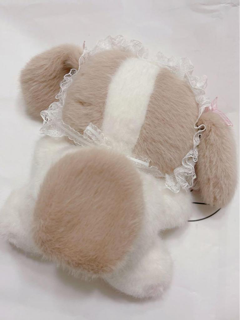 [USED] Handmade Sanrio pream artist wool felt teddy bear stuffed toy