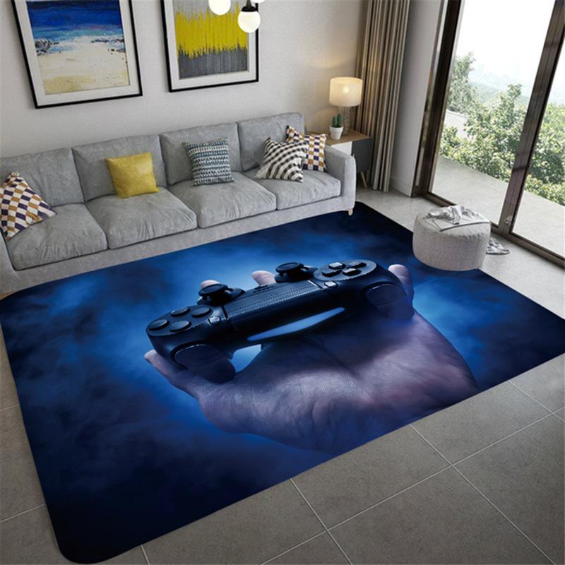 Game Console Carpet for Household Gaming Room Area Cloakroom Bedroom Bedside Soft Big Size Mats Coffee Tables Decor Foot Rug