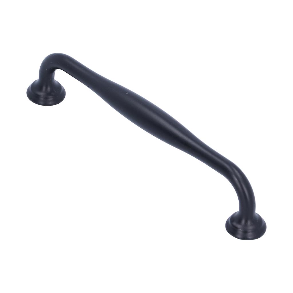 Uchwyt ze stopu cynku Matowy czarny Uchwyt do szuflady szafki Okucia do drzwi szafy łazienkowej