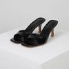 Sommer Damen Offene Zehen Hausschuhe Quadratischer Dünner Absatz Zum Hineinschlüpfen Mules Outdoor Kleid Büro Damen Sandalen mit Absatz