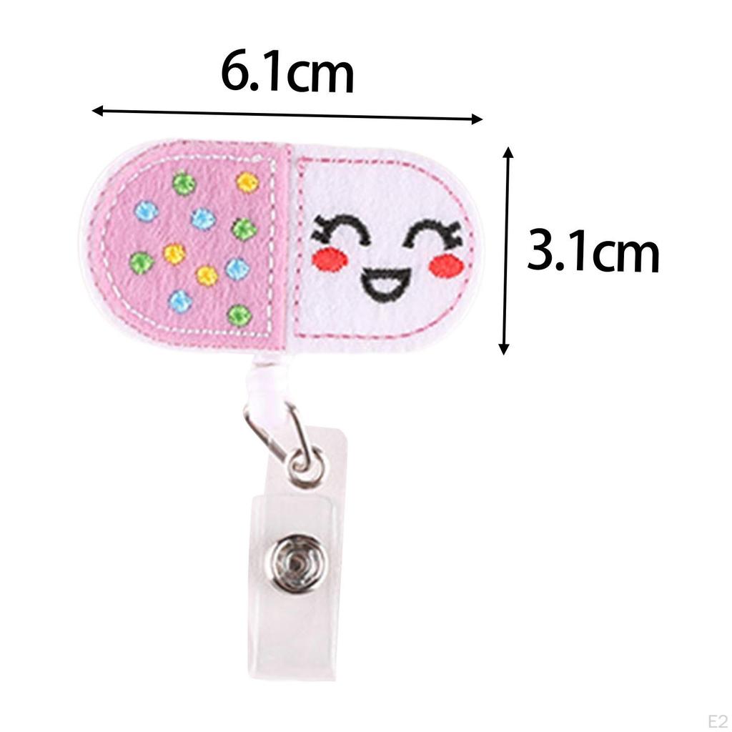 Retractable Badge Holder ID Reel Clip Card Holders Nurse Style A
