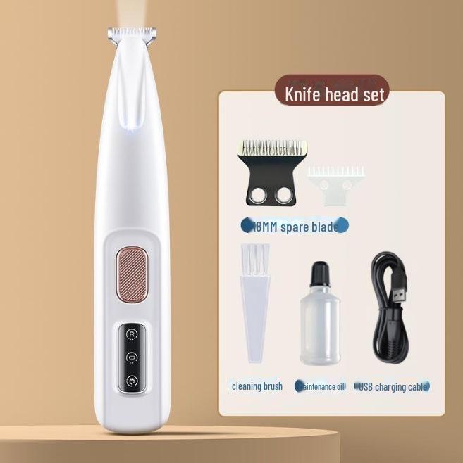 LED-Equipped Waterproof Pet Foot Shaver: Electric Clippers for Cats and Dogs