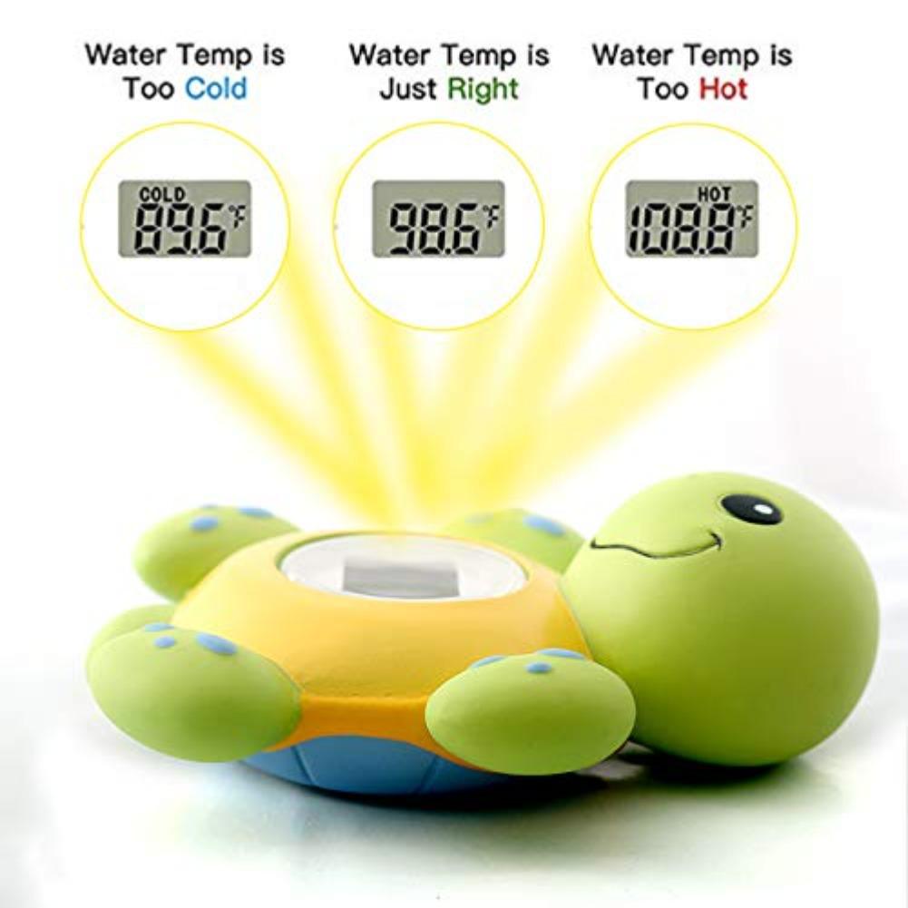 Wasserthermometer für Babybadewanne(Verbesserte Version)Digitales Wassertemperaturthermometer und Raum, schwimmendes Spielzeug für die Badewanne von Kleinkindern