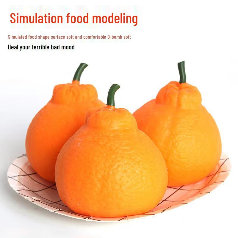 Persimmon Stress Relief Squeeze Toy - Slow Rebound Decompression