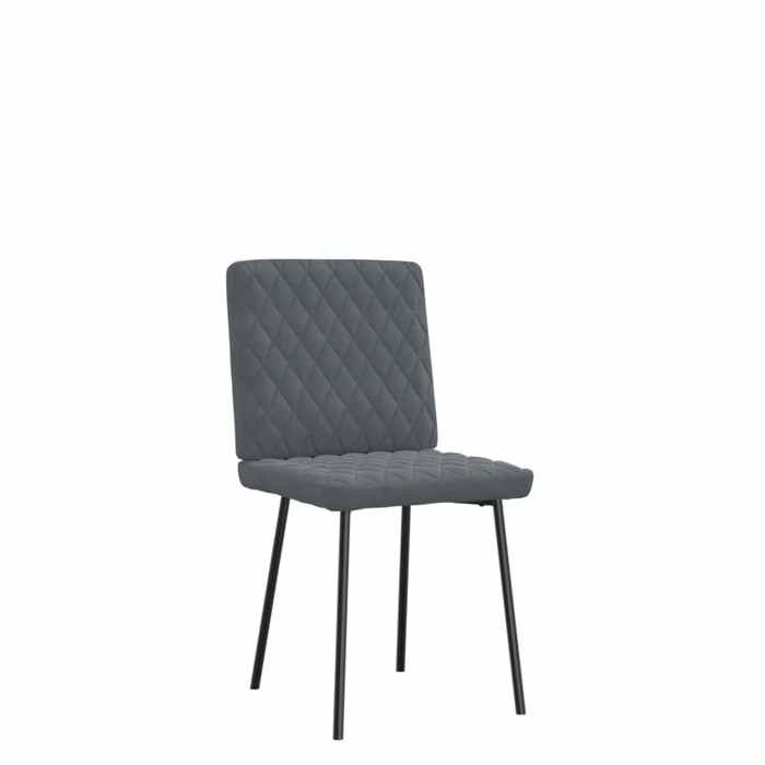 VidaXL Chaises à manger lot de 4 Gris foncé Velours 3315204