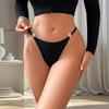 1pcs Rhinestone Heart Decor Sexy Women G-string Sexy Lingerie Erotic Elegant Female Underwear Breathable Fashion Lady Thongs
