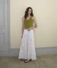 Eopaeleolakaibeu Ecru Halter Layered Sleeveless - Olive