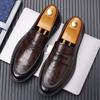 Fashion 2024 Luxury Brand Loafers Men Genuine Leather Slip-on Thick-soled Designer Leather Shoes Gentlemen's Office Formal Oxford Shoes
