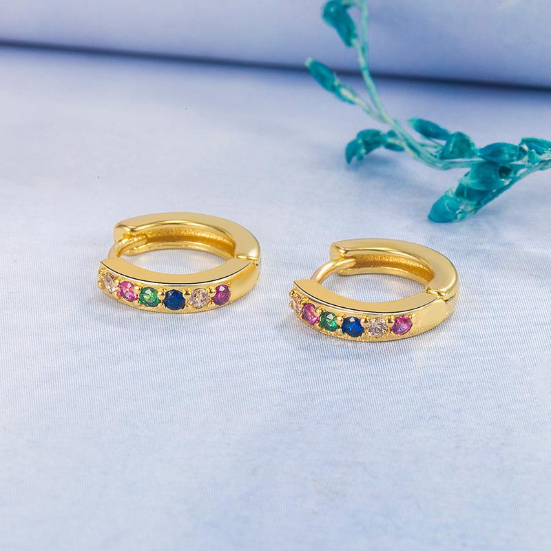 New 925 Sterling Silver Earrings Fashion AAA Zircon For Women Exquisite Student Girlfriend Jewelry Accessories Wedding PartyGood Product