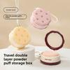 Portable Double-layer Powder Puff Storage Box, Air Cushion Dedicated Small Box, Acrylic Desktop Organizing Box, Cosmetics Storage Rack