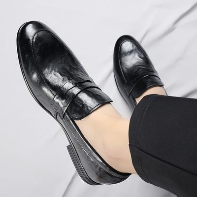 Scarpe Formali da Uomo Vera Pelle Scarpe di Lusso da Uomo per il Tempo Libero Scarpe Leggere Monopiede Ufficio Lavoro Italiano Alta Qualità Sho