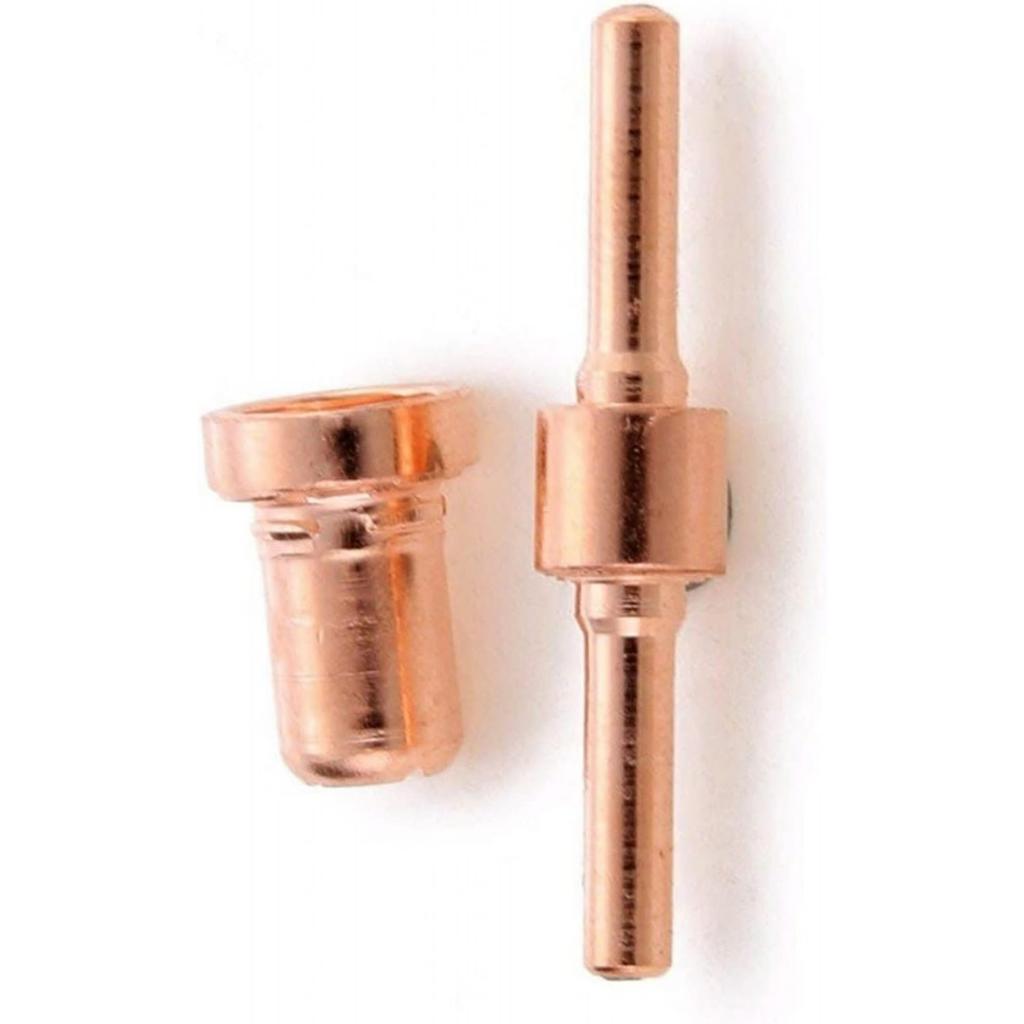 plasma cutter accessories 60pcs Red Copper Extended Long Plasma Cutter Tip Electrodes/Nozzles Kit Consumable for PT31 40A Cutting Welder Accessories