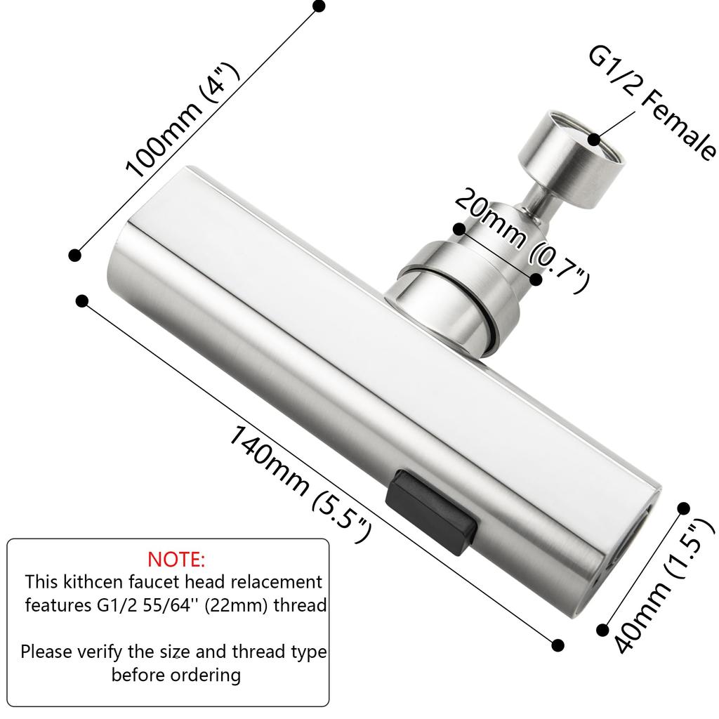 360 Degree Rotating Faucet Extender Splash Proof Tap Nozzle Kitchen Sink Water Saving Adapter