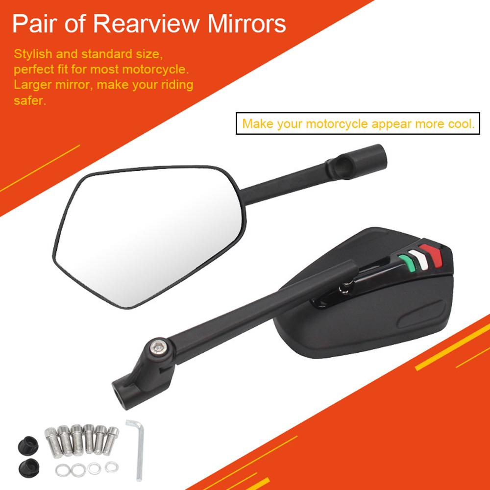 Aluminum Alloy Motorcycle Rearview Reflective Mirrors Rear View Handlebar Mirrors Rearview Mirror