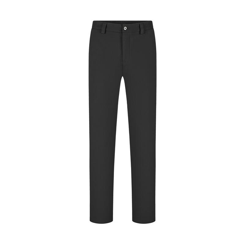 Qipai Men's Fleece-Lined Stretch Knit Casual Business Trousers