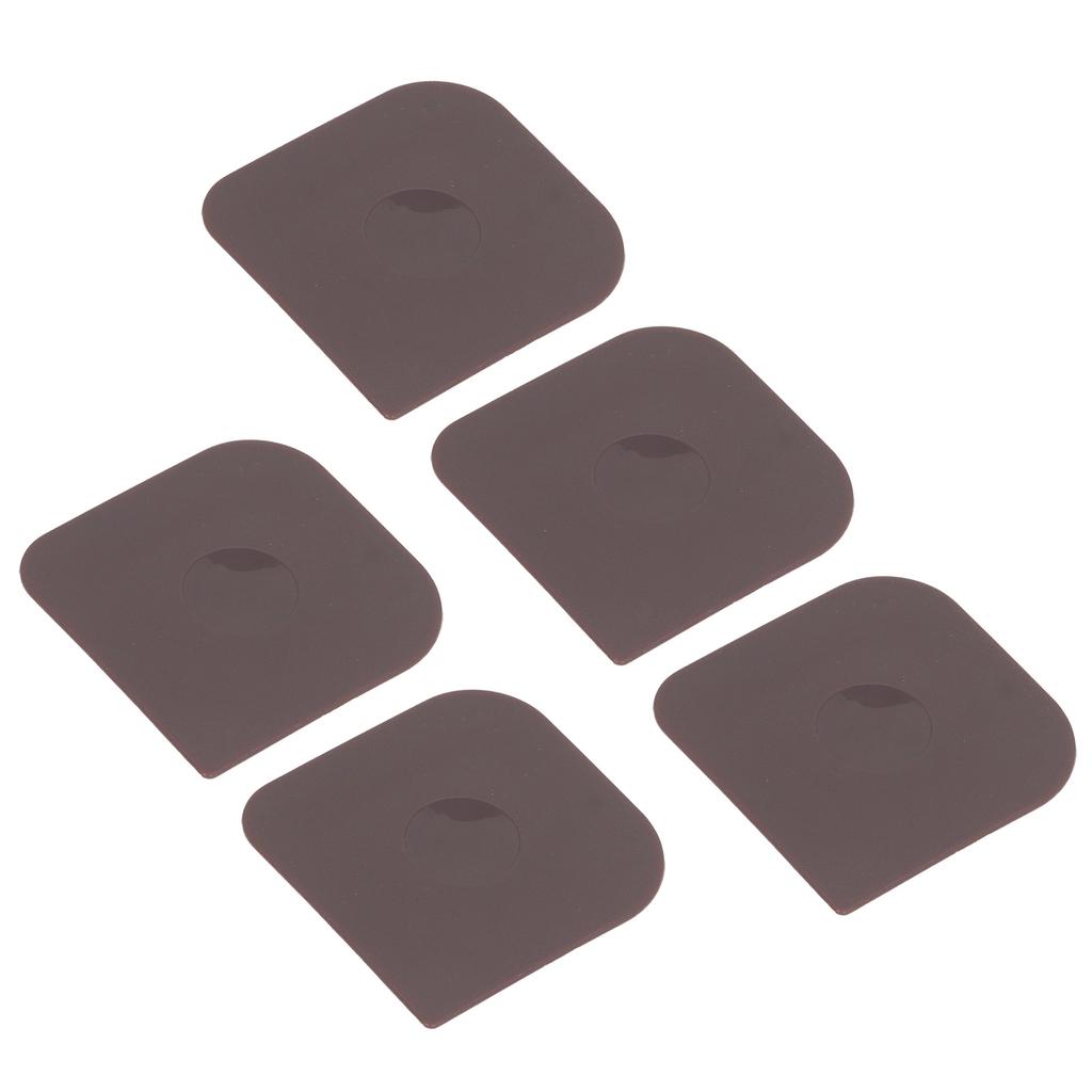 5 Pack Pan Scrapers Dish Scraper Tool Cast Iron Cleaner Scraper Non Scratch Pot Scraper for Cleaning Grease Dough Making