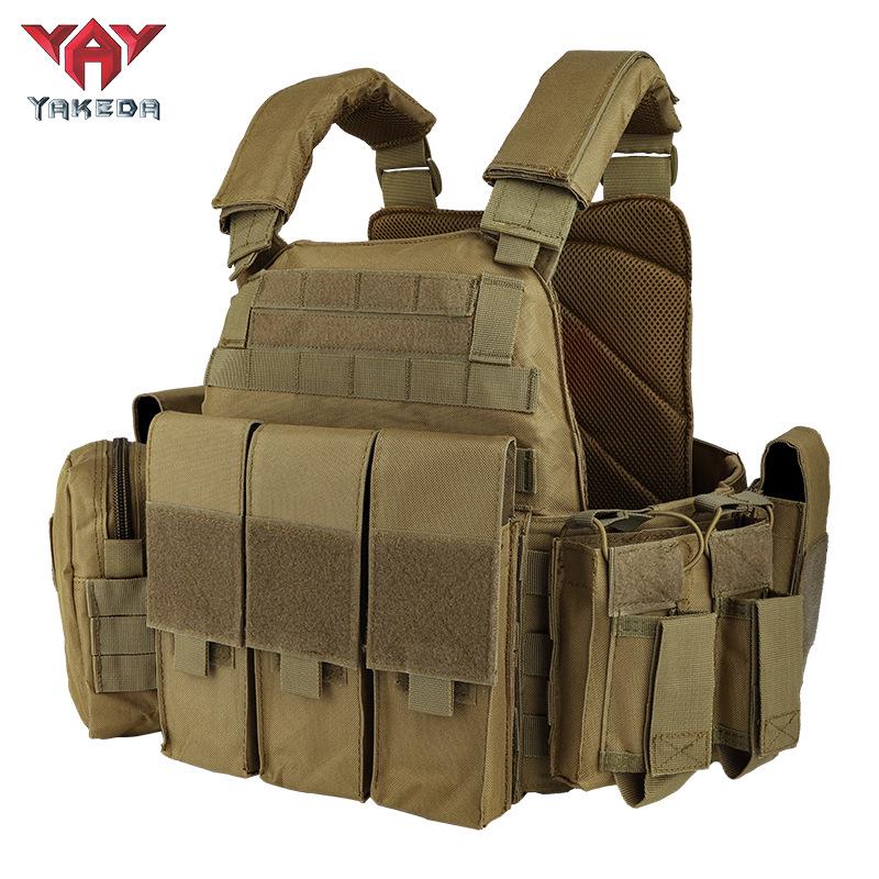 YAKEDA Breathable Wear-resistant Tactical Camouflage Vest for Outdoor Field Training