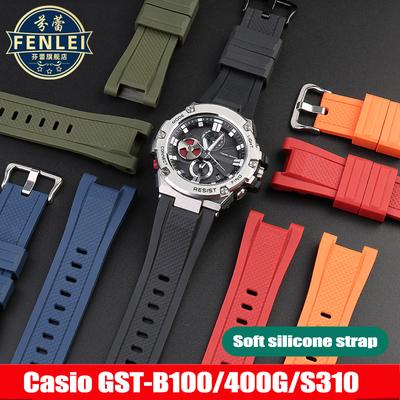 Bracelet de montre en caoutchouc résine pour Casio Heart Of Steel G-shock GST-B100 GST-210 GST-130/W300 - Bracelet de montre sport en silicone pour homme