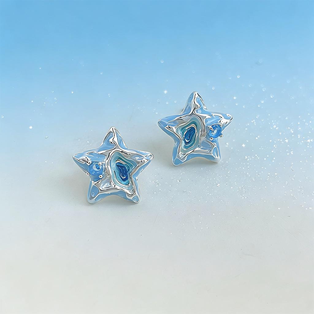 Female Starfish Niche Personalized Vacation Style Earrings 7250