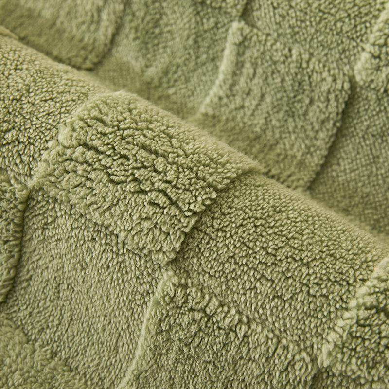 Tafu Velvet Checkered Sofa Cover Non-Slip Thickened Plush Sofa Towel Living Room Universal for All Seasons Armrest Back Towel