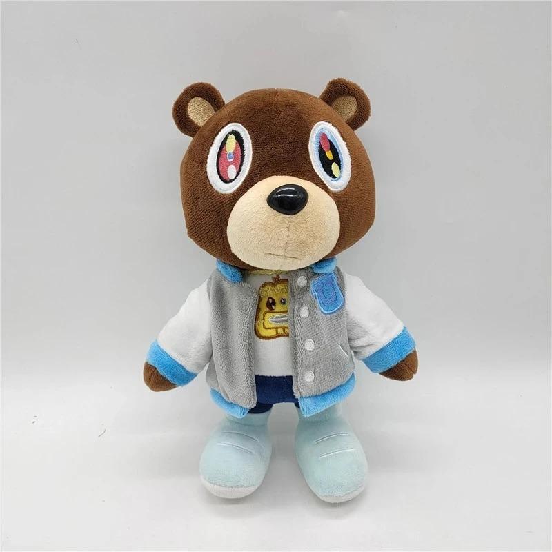 

30 см Kawaii Kanye Dropout Bear Teddy Bear Плюшевые игрушки Kanye West Выпускной Мягкий домашний декор комнаты подарок на день рождения болюс