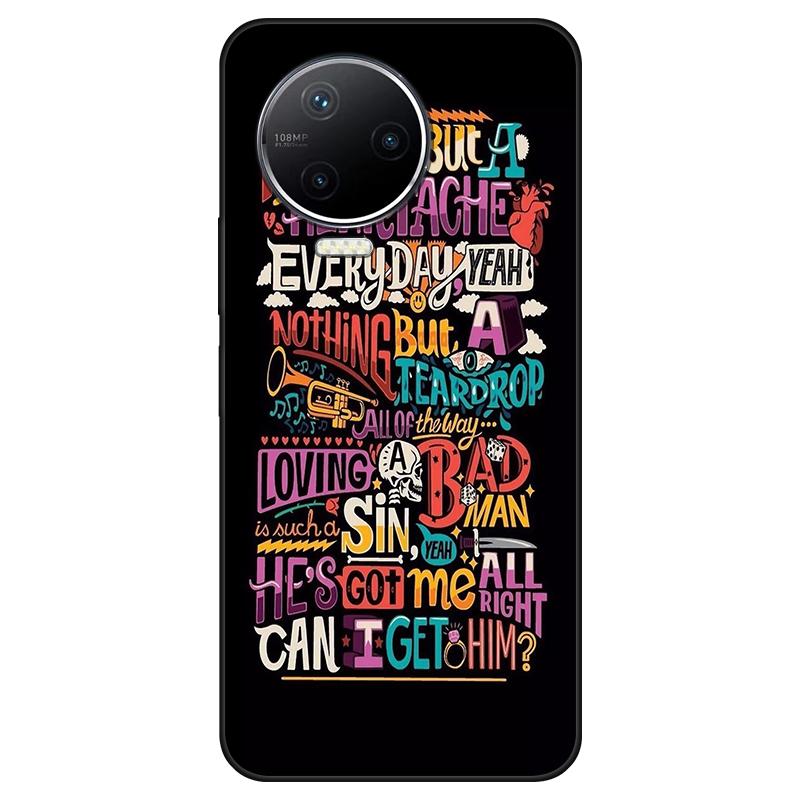 Dla infinix Note 12 Pro 4G X676B etui z miękkiego silikonu tylna okładka Cartoon etui na telefon moda