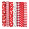 7PCS 25 X 25cm/50 X 50cm Squares Cotton Craft Fabric Cloths for DIY Bundle Patchwork Quilting Sewing Scrapbooking Artcraft