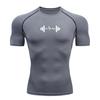 Men's Compression Shirt Gym Workout Breathable Sport Quick Dry Fashion Tight Jogging Training Fitness Elasticity Tops Tee Summer T-Shirts