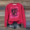 Women's Fashion Casual Long Sleeve Loose Printed Sweatshirt