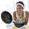 Face Ice Bath Bowl for Facials Plunge Dipping Face Folding Washbasin Ice Facials Washbasin Facials Skin Cares Tool Ice Bowl