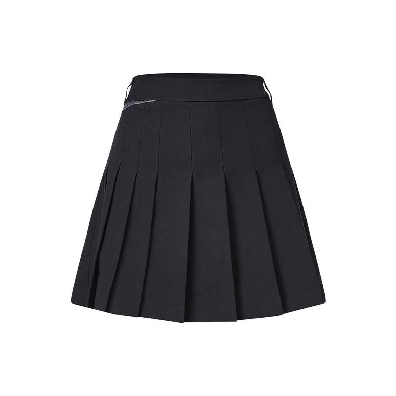 

FILA Golf Series Solid Color Pleated Woven Casual Skirt Women skirts Deep-Black A11W345301F-BK S
