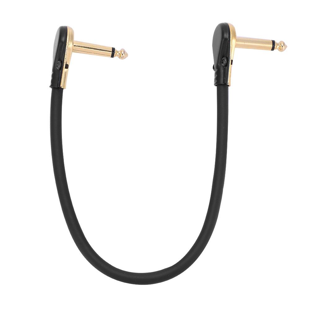 Durable 30cm Guitar Effect Pedal Board Patch Cable Cord 1 4  Flat Right Angle Plug