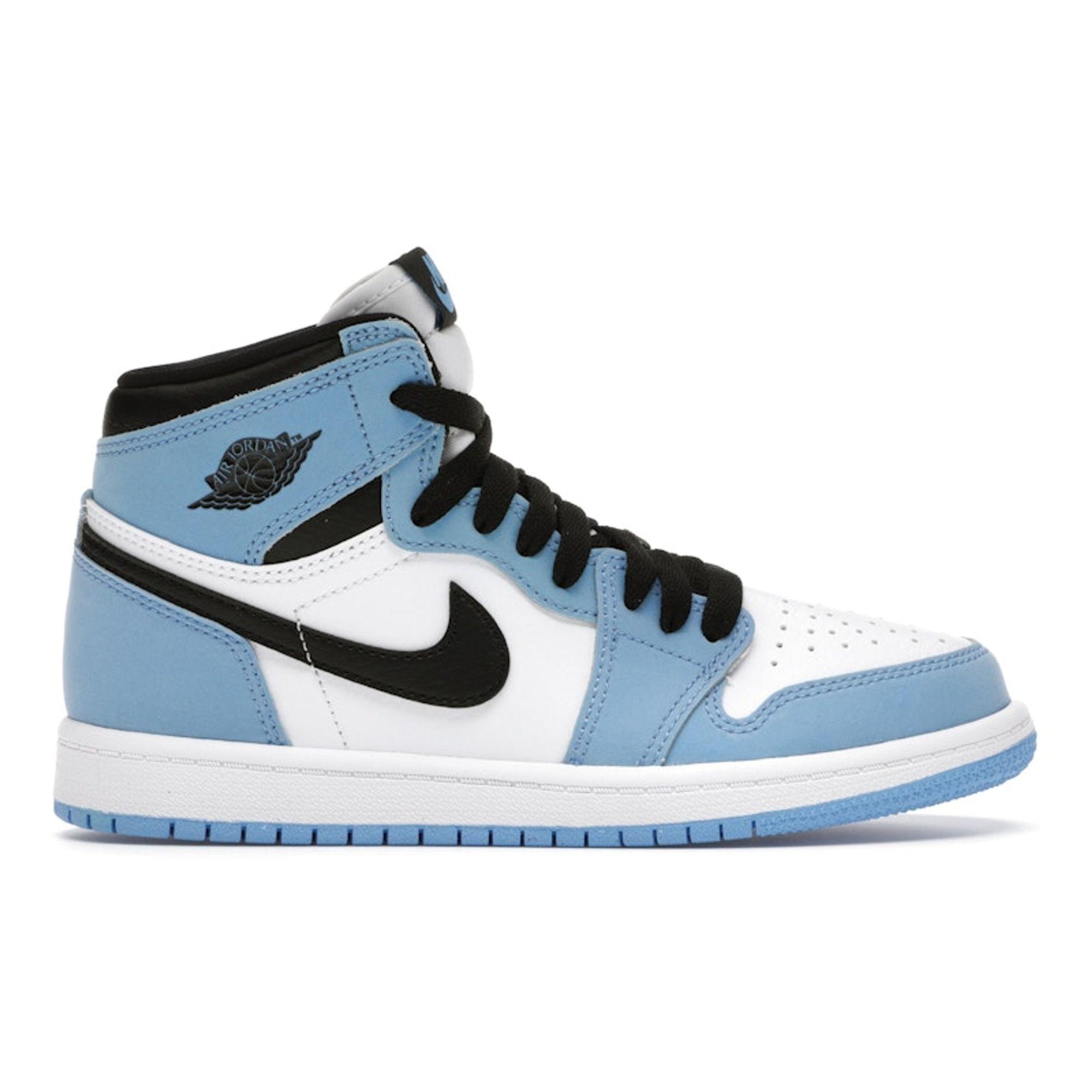 Air Jordan 1 Retro High OG PS University Blue Детские кроссовки Белый Черный AQ2664-134 35 — фото 7