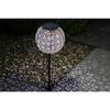 Solar Powered Metal Decoration - Retro Design - GALIX - 1 White LED - 8 Hours of Lighting - 10 Lumens