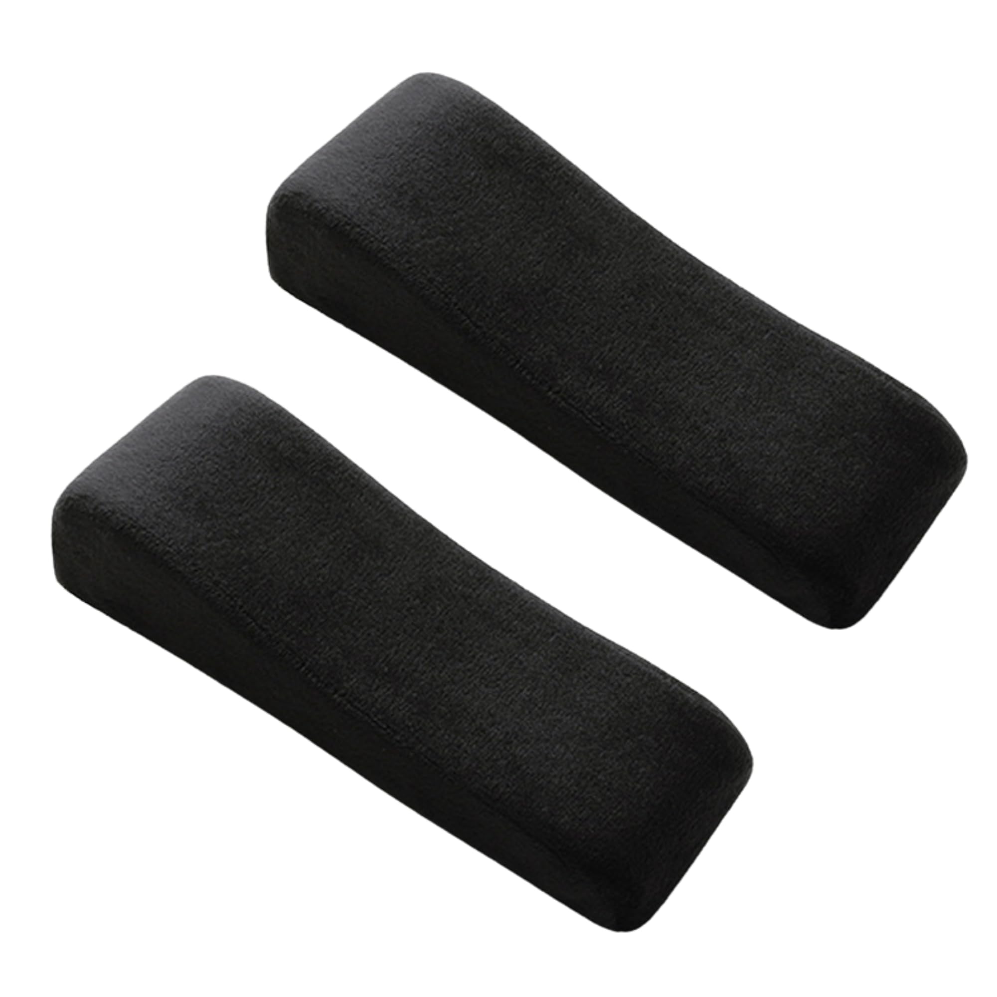 

NASSIA Armrest Cushions, Memory Foam Armrests, Set of 2, Office Chair Arm Rests, Arm Pain Relief, Washable (Black)