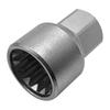 Wheel Locking Nut Key for Porsche 54mm Thick-Walled Socket Adapter, Anti-Theft Lug Nut Removal Tool for Secure Wheel Lock Removal
