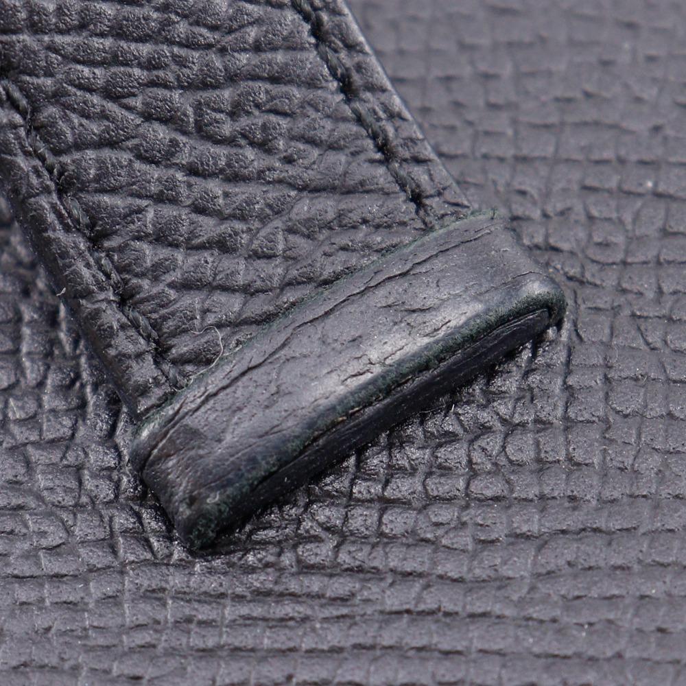 HERMES Beansufla Purse black Epsom unisex Used
