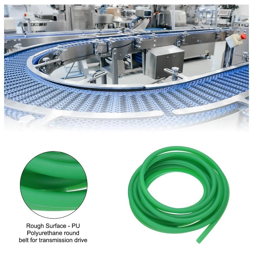 5 Meters Length/16.4ft Length Polyurethane Round Belt Transmission Belt For Conveyor Machine