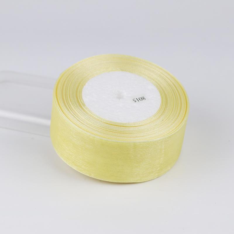 Handmade Hair Tie DIY Gift Packaging Materials Flower Ribbon Chiffon Ribbon Organza Silk Colorful Ribbon Ribbon Bow DIY Flower Handmade