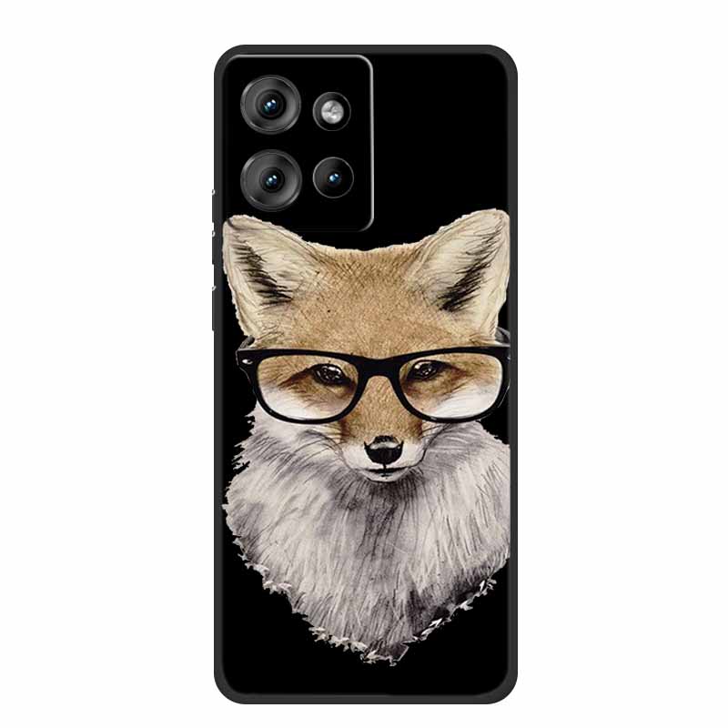 Handyhülle Für Motorola Moto G 2025 Hülle Cartoon Schwarzes Silikon Weiches TPU Rückseite Für Motorola Edge 50 Neo S50 G75 Hülle G 75