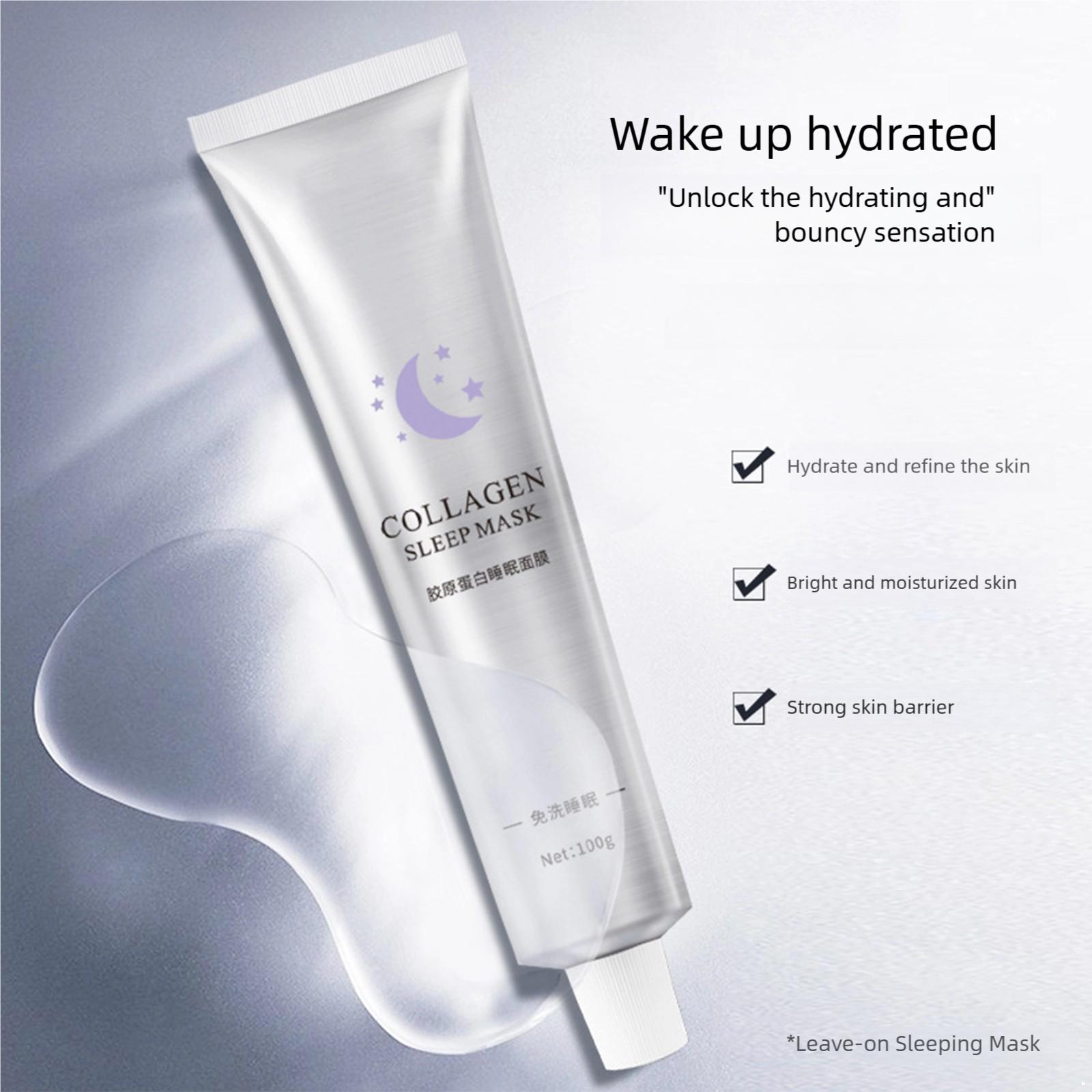 

1Pc 100g Lazy Sleep Mask for Women | Overnight Apply & Leave-On Face Moisturizer, No Morning Rinse Needed One Size