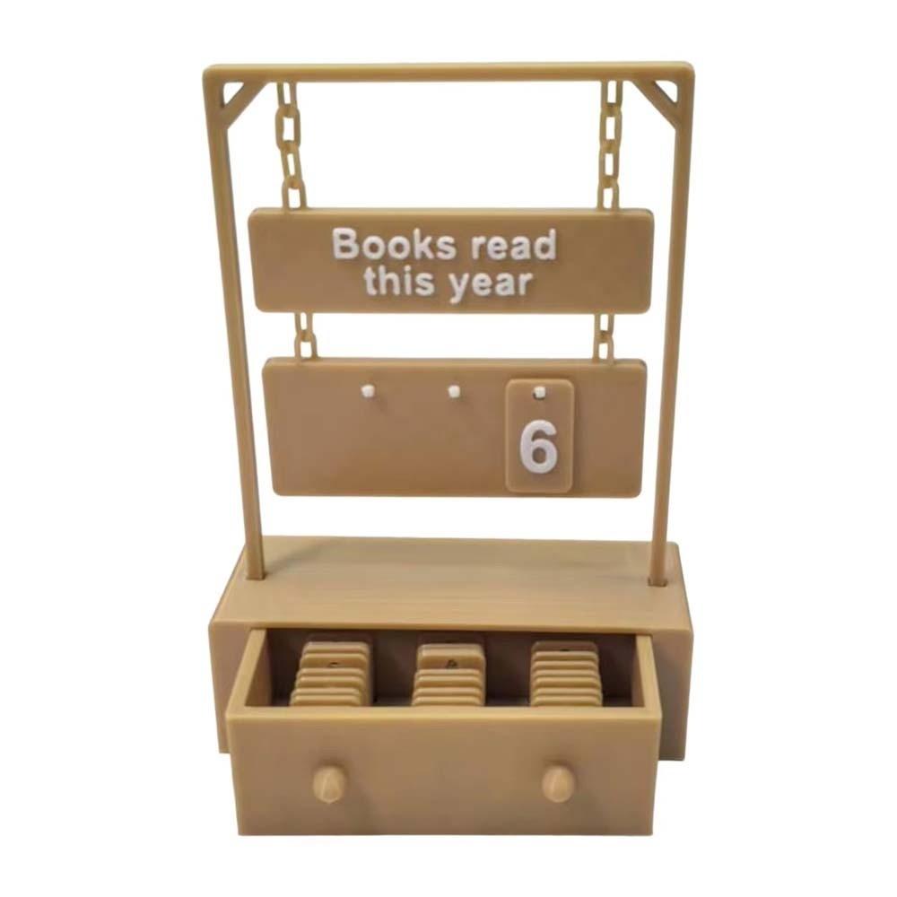 with 30 Number Tags This Year Book Tracker Wear Resist Hanging Reading Tracker Office Display