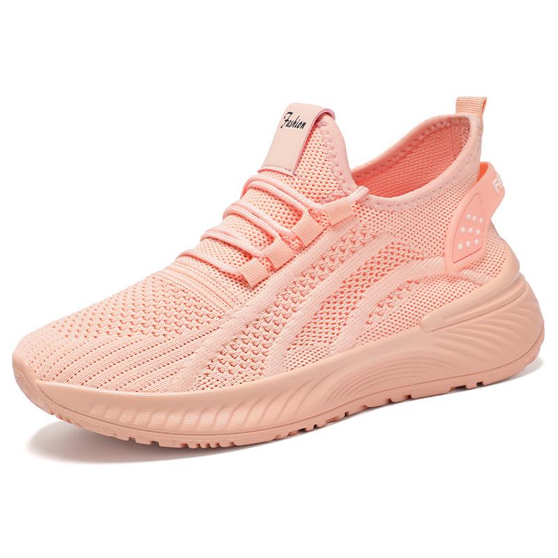Women's Flyknit Summer Sneakers - Plus Size, Soft Sole, Casual Running Shoes